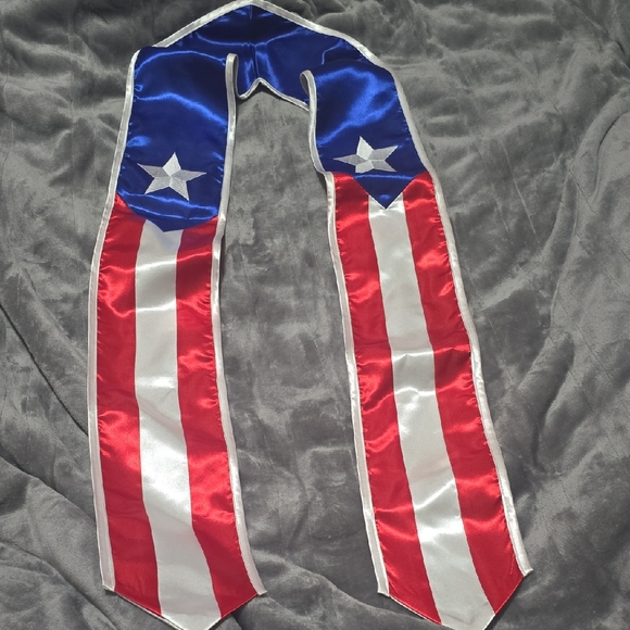 Puerto Rico/Patriotic Graduation Stole - Picture 1 of 2